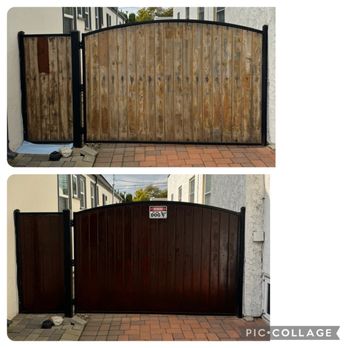 Gate repair project by M.Y. Handyman Services